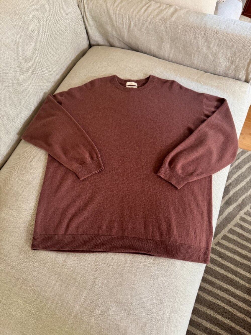 H&M Premium Selection Oversized 100% Cashmere Crewneck Sweater